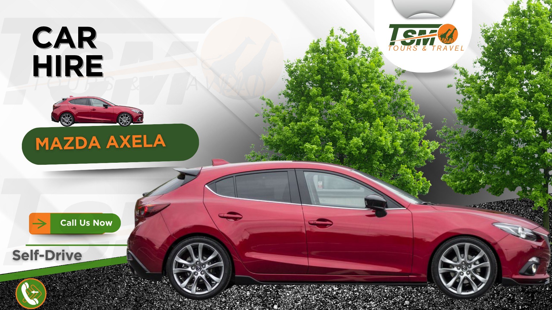 MAZDA AXELA FOR HIRE