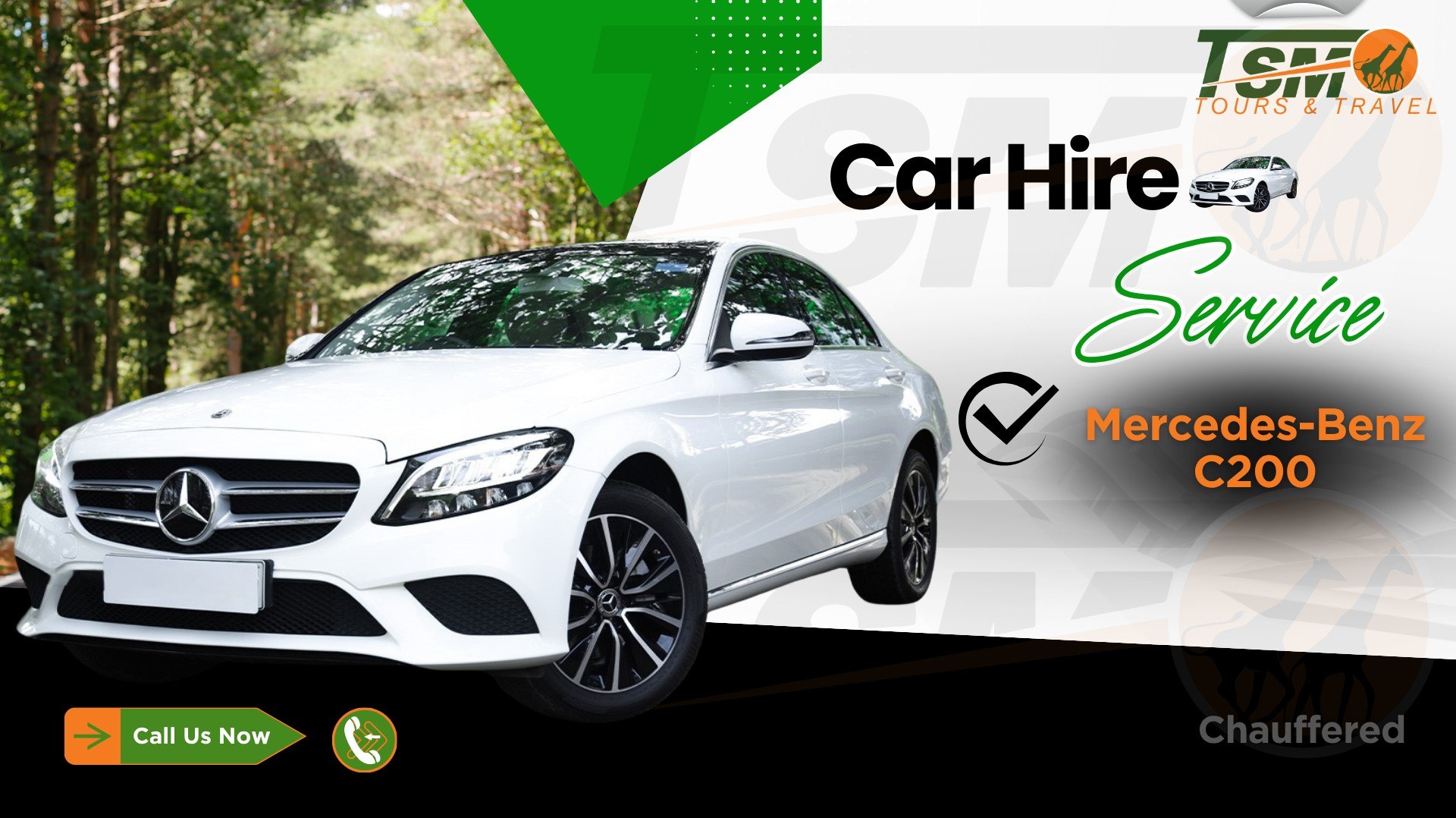 MERCEDES BENZ C 200 FOR HIRE