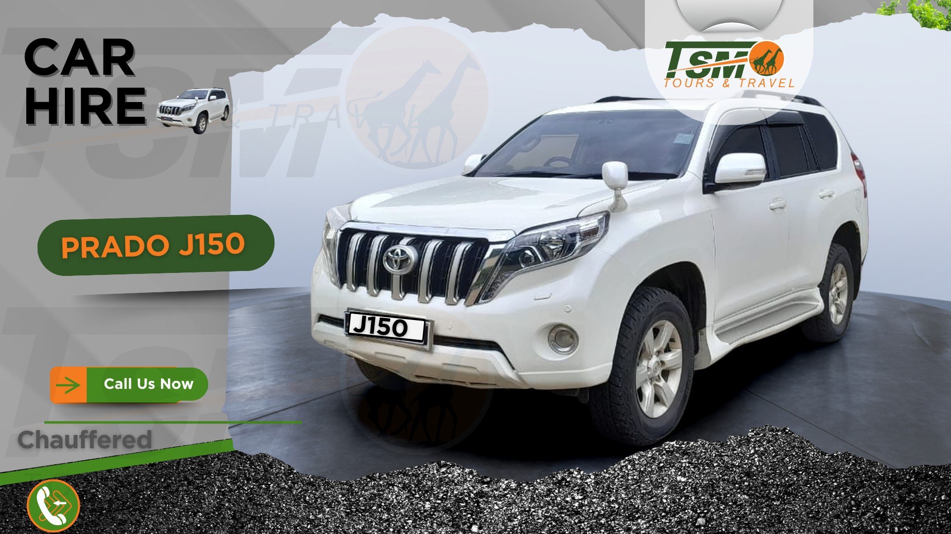 TOYOTA PRADO J150 FOR HIRE